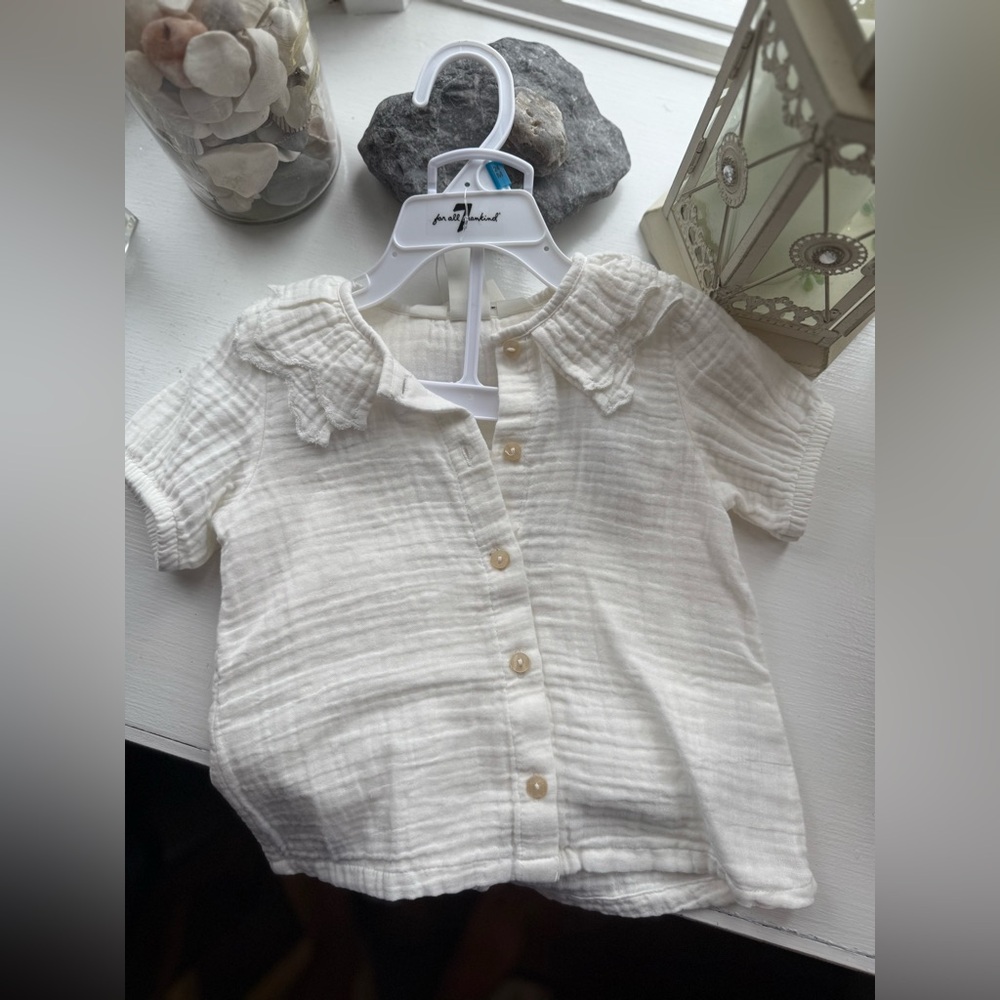 White Button-Up Baby Shirt